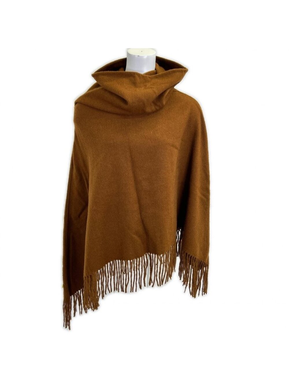 Hermes Cashmere 100 Fringe Poncho TU Cape